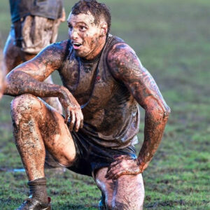 Mitch Robinson Muddied in Game 6" x 6" Photo Print