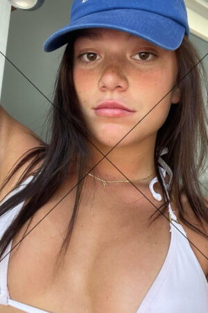 Poppy Boltz in Bikini and Cap Selfie Photo Print 6" x 4"