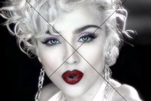 Madonna Close-Up Red Lips Photo Print 6" x 4"