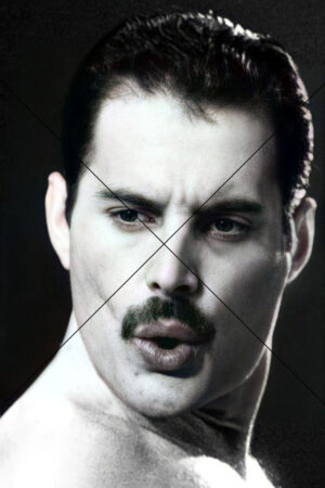 Freddie Mercury Monochrome Lip Pose Print 6" x 4"