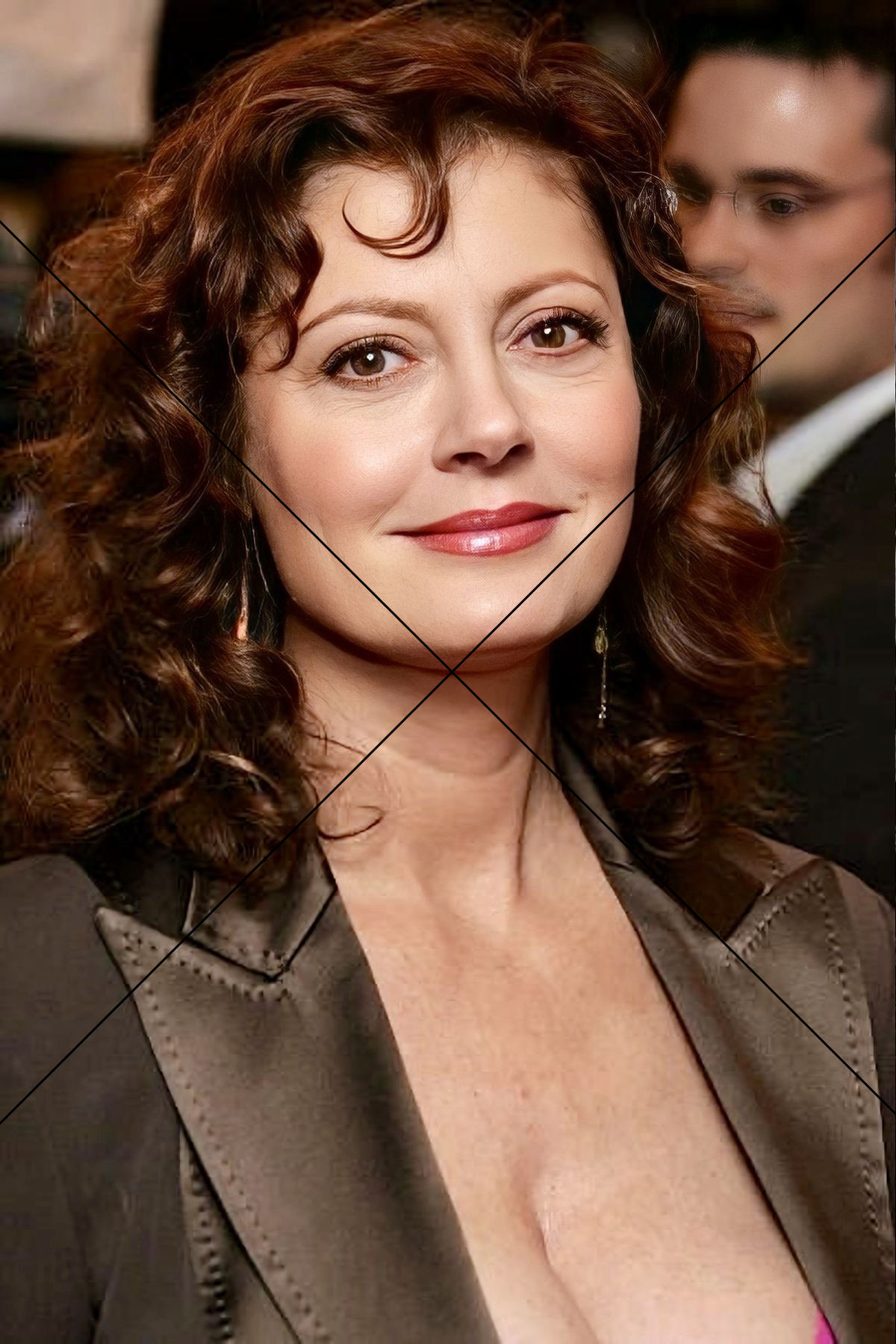 Susan Sarandon in Elegant Brown Jacket Photo Print 6" x 4"