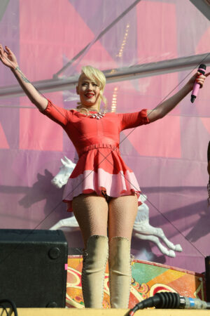 Iggy Azalea With Arms Raised On Stage Photo Print 6" x 4"