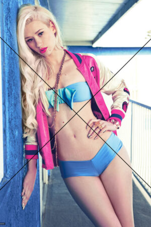 Iggy Azalea Bikini And Pink Jacket Photo Print 6" x 4"