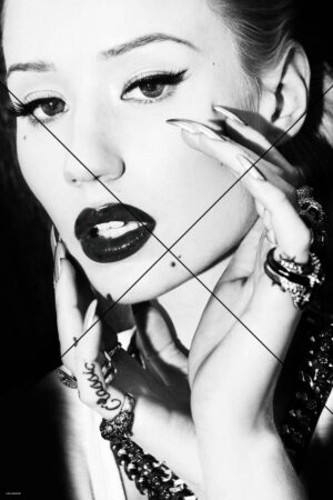 Iggy Azalea Close-Up Black & White Glamour Shot Photo Print 6" x 4"