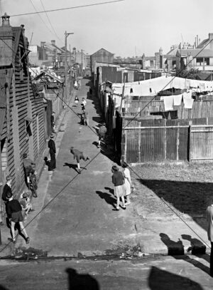 Back Lane Cricket Redfern Sydney 1948 Photo Print 6" x 8"