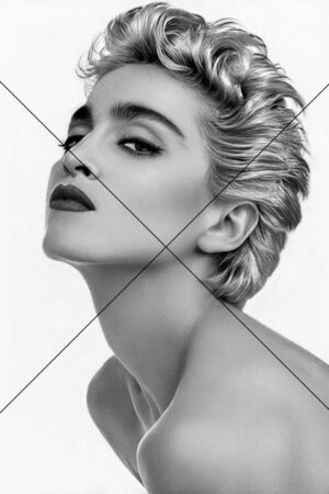 Madonna Monochrome Profile Pose Photo Print 6" x 4"