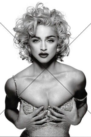 Classic Madonna Hands-On-Chest Photo Print 6" x 4"