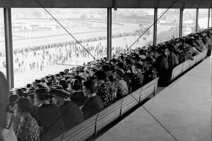 Crowd in Grandstand Watching Melbourne Cup 1936 Photo Print 6" x 4"