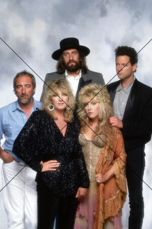 Fleetwood Mac Group Portrait with Glamorous Styling Photo Print 6" x 4"