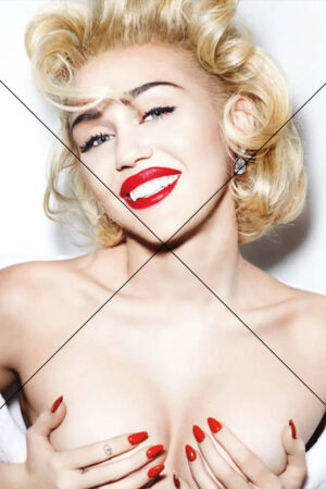 Miley Cyrus Channeling Marilyn Monroe Glamour Shot 6" x 4"