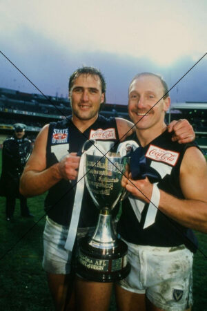 Gary Ablett Snr & Tony Lockett Victoria State Game Photo Print 6" x 4"