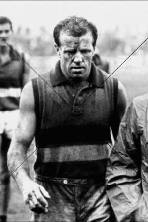 Ted Whitten Muddy After Game For Footscray Photo Print 6" x 4"