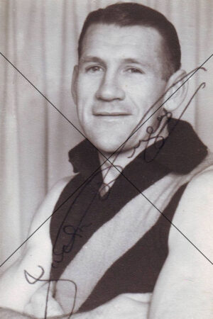 Jack Dyer Close-Up Signed Richmond Portrait Photo Print 6" x 4"