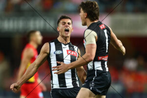Nick Daicos Celebrates Collingwood Goal AFL Photo Print 6" x 4"