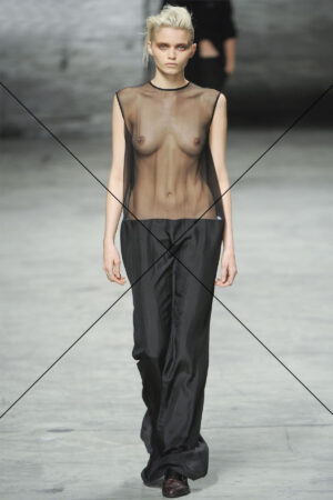 Abbey Lee Kershaw Sheer Black Runway Outfit Full Body Photo Print 6" x 4"