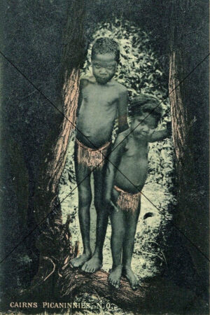 Aboriginal Children Cairns Queensland 1900s Photo Print 6" x 4"