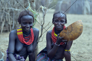 Dassanech Women with Traditional Calabash - Photo Print 6" x 4"