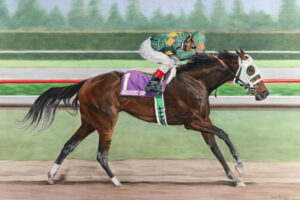 Cash Run Breeders’ Cup Champion Pastel Art 6" x 4" Photo Print