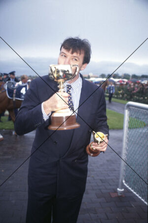 David Hayes Kisses Melbourne Cup 6" x 4" Photo Print