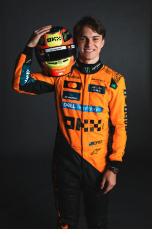 Oscar Piastri with Helmet Portrait 6" x 4" Photo Print