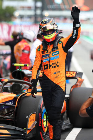 Oscar Piastri Waves from Pit Lane 6" x 4" Photo Print