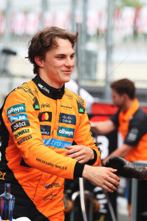 Oscar Piastri Greets Crew Member 6" x 4" Photo Print