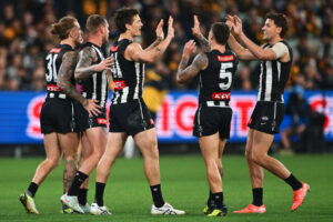 Collingwood Players Celebrate a Goal 6" x 4" Photo Print