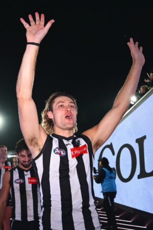 Darcy Moore Cheering with Raised Arms 6" x 4" Photo Print