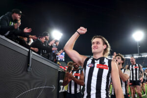 Darcy Moore Salutes Collingwood Fans 6" x 4" Photo Print
