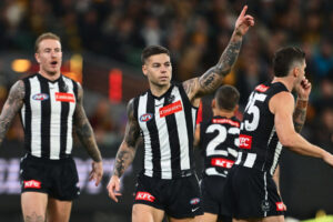 Jamie Elliott Points After Scoring 6" x 4" Photo Print