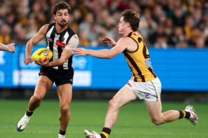 Josh Daicos Handballs Under Pressure 6" x 4" Photo Print