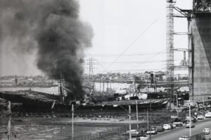 Smoke Rises After West Gate Bridge Collapse 6" x 4" Photo Print