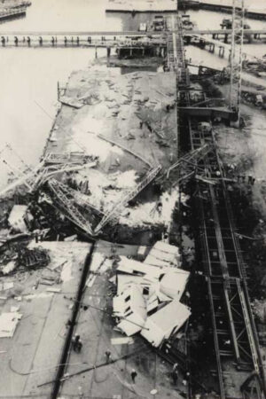 West Gate Collapse Aftermath From Above 6" x 4" Photo Print