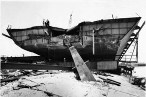 Twisted Steel on Collapsed West Gate Span 6" x 4" Photo Print