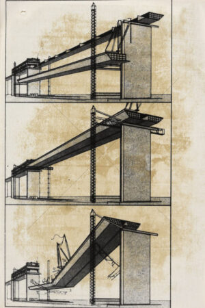 Bridge Collapse Illustration Sequence Diagram 6" x 4" Photo Print