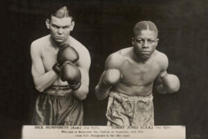 Dick Humphreys vs Tommy Jones Fight Promo 1935 6" x 4" Photo Print