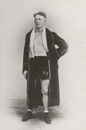 Kid Young Leo White in Boxing Gown 6" x 4" Photo Print