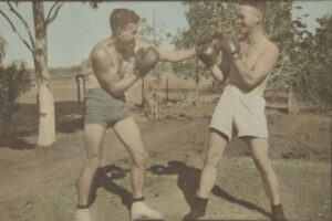 Two Men Boxing at Finke Railway Camp NT 1939 6" x 4" Photo Print
