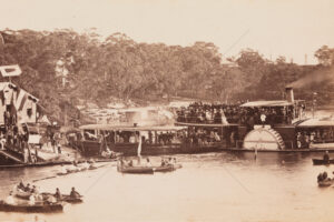 Balmain Rowing Sheds and Regatta Crowd 1885 6" x 4" Photo Print