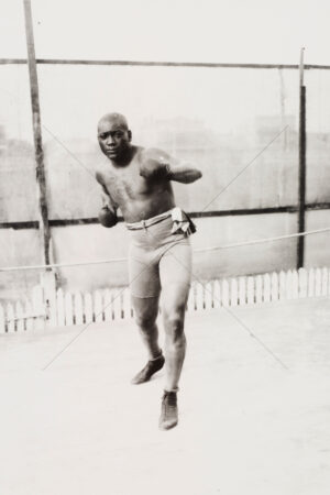 Jack Johnson Boxing Stance in Sydney c.1908 6" x 4" Photo Print
