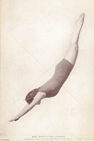 Annette Kellermann Diving Mid-Air Postcard Pose 6" x 4" Photo Print