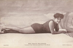 Annette Kellermann Reclining in Swimsuit Postcard 6" x 4" Photo Print