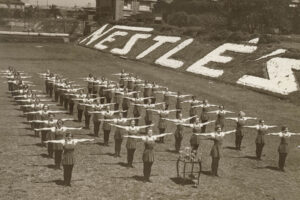 Nestlé Factory Girls in Exercise Formation 6" x 4" Photo Print
