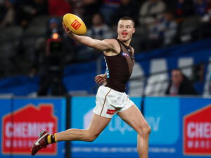 Jack Ginnivan Shows the Ball in Confident Pose 6" x 8" Photo Print