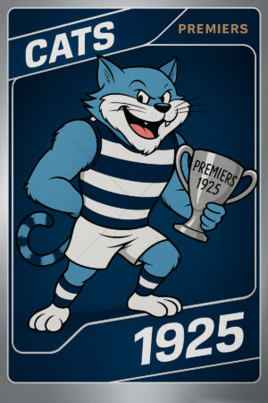 Geelong Cats 1925 Premiership Football Card 6" x 4" Photo Print