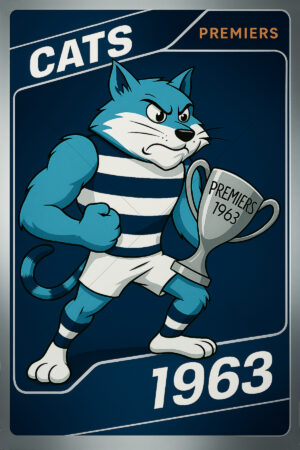 Geelong Cats 1963 Premiership Football Card 6" x 4" Photo Print