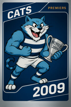 Geelong Cats 2009 Premiership Football Card 6" x 4" Photo Print