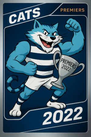 Geelong Cats 2022 Premiership Football Card 6" x 4" Photo Print