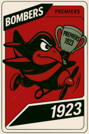 Essendon Bombers 1923 Premiership Football Card 6" x 4" Photo Print