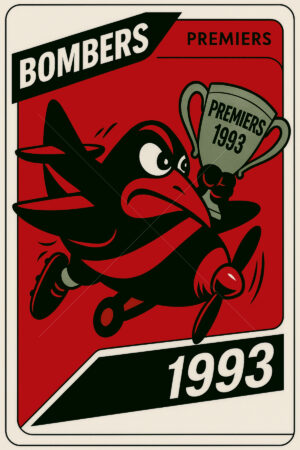 Essendon Bombers 1993 Premiership Football Card 6" x 4" Photo Print
